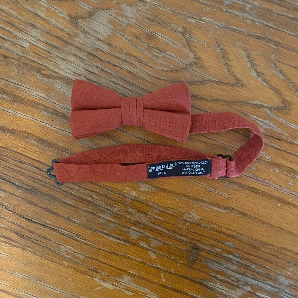 Rust Orange Kids Bow Tie